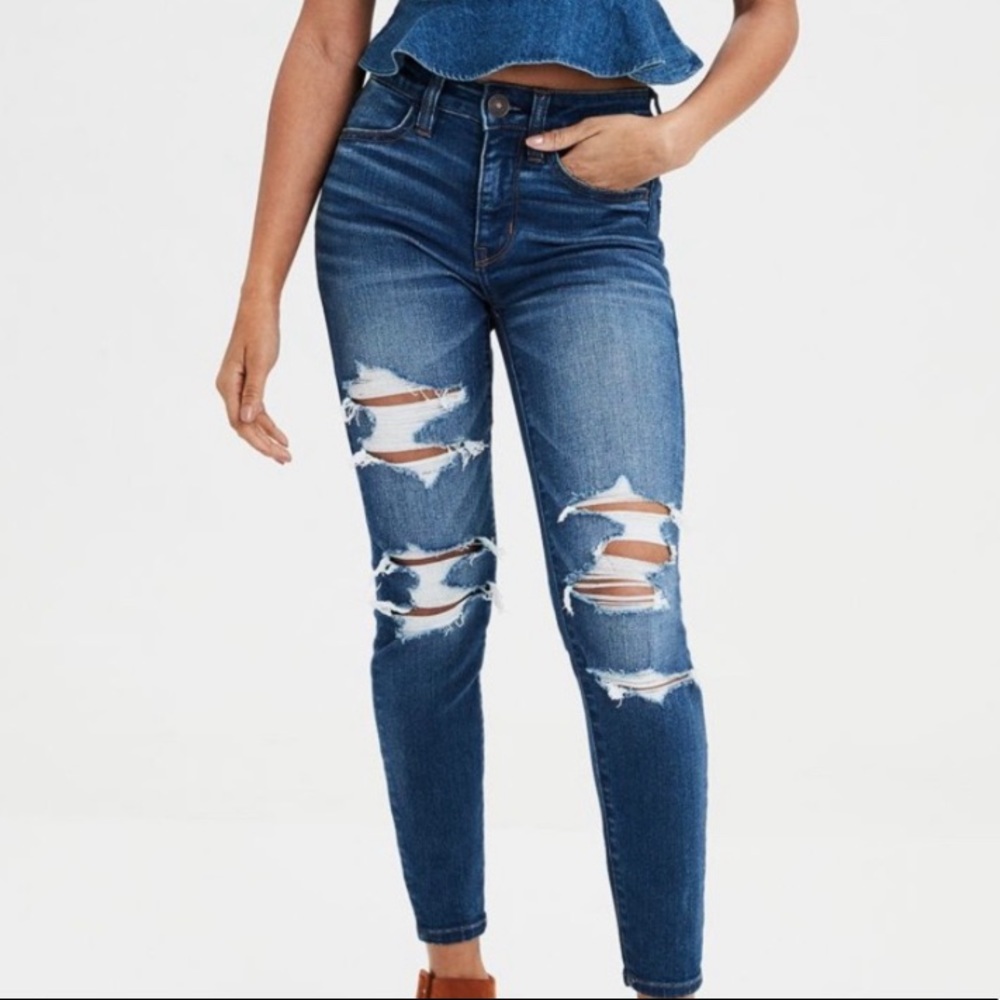 American Eagle ripped jeans